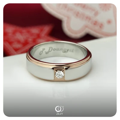 แหวนเพชรผู้ชาย Archer Bezel