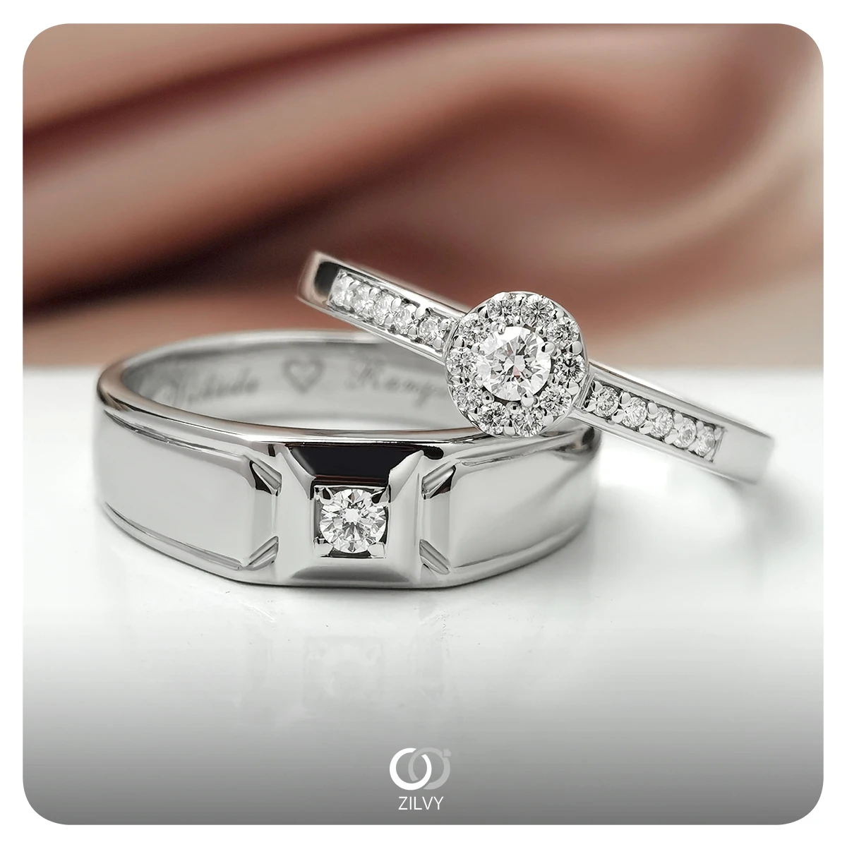 แหวนเพชรผู้ชาย Felix Signet