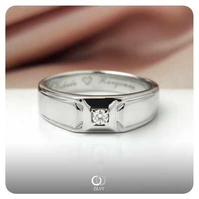 แหวนเพชรผู้ชาย Felix Signet