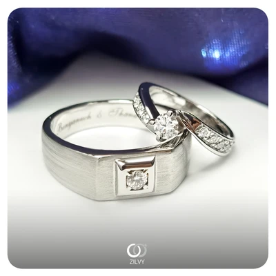 แหวนเพชรผู้ชาย Nolan Signet