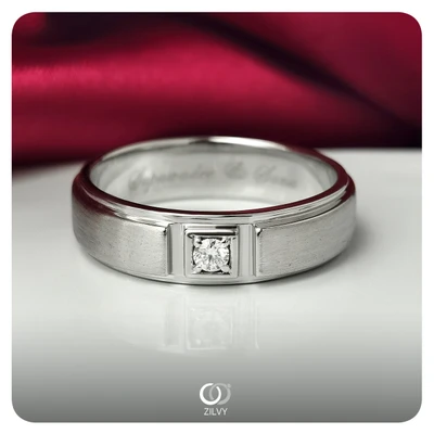 แหวนเพชรผู้ชาย Hendrix Bezel