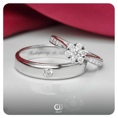 แหวนเพชรผู้ชาย Cole Bezel