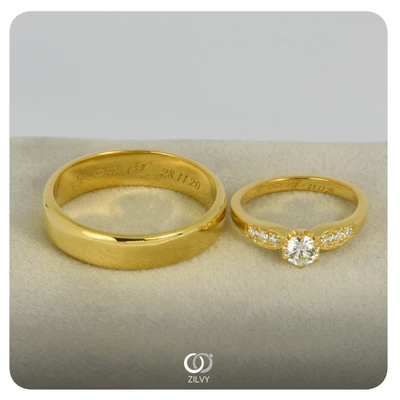 แหวนเพชรผู้ชาย Jasper Band