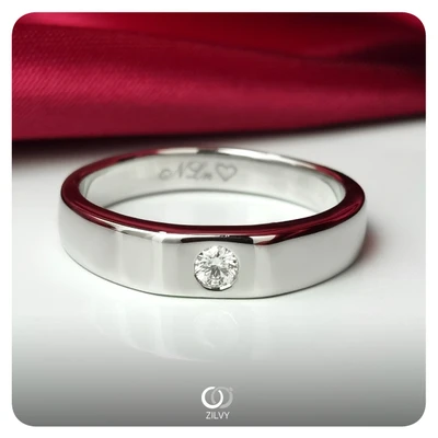 แหวนเพชรผู้ชาย Luca Signet