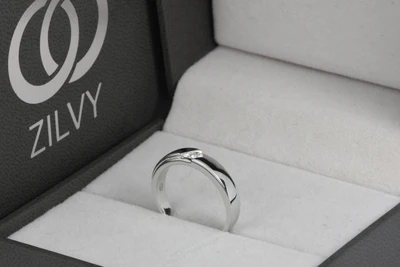 แหวนเพชรผู้ชาย Rhodes Band