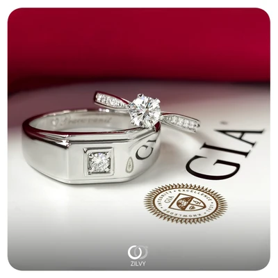 แหวนเพชรผู้ชาย Weston Signet