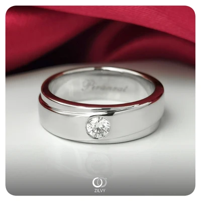 แหวนเพชรผู้ชาย Wolfe Band