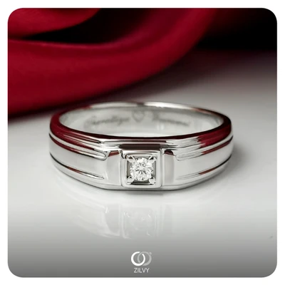 แหวนเพชรผู้ชาย Keane Bezel