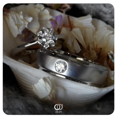 แหวนเพชรผู้ชาย Beckett Band