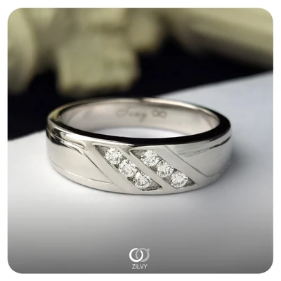 แหวนเพชรผู้ชาย Jett Band