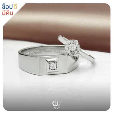 แหวนเพชรผู้ชาย Bennett Signet