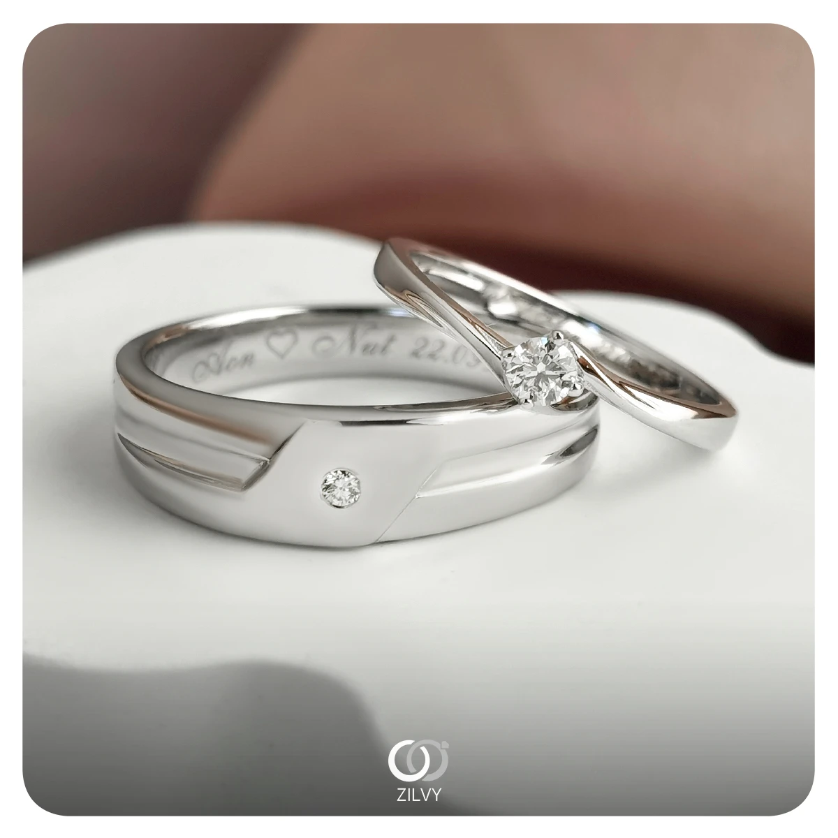 แหวนเพชรผู้ชาย Blake Bezel