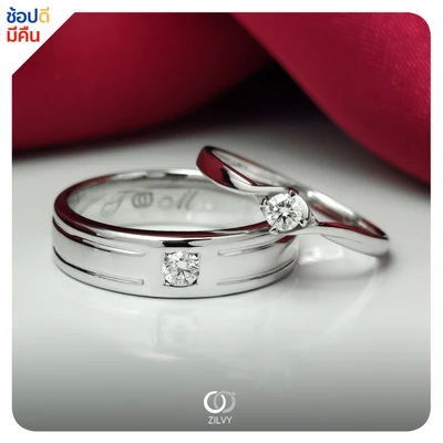 แหวนเพชรผู้ชาย Jett Line