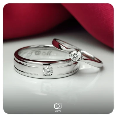 แหวนเพชรผู้ชาย Jett Line