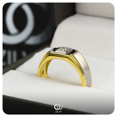 แหวนเพชรผู้ชาย Hawk Signet