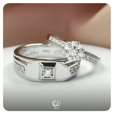 แหวนเพชรผู้ชาย Nash Signet