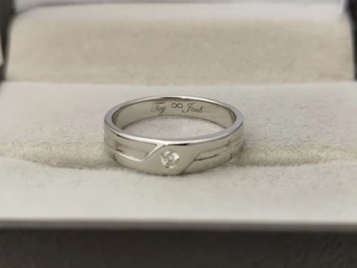 แหวนเพชรผู้ชาย Rhodes Line