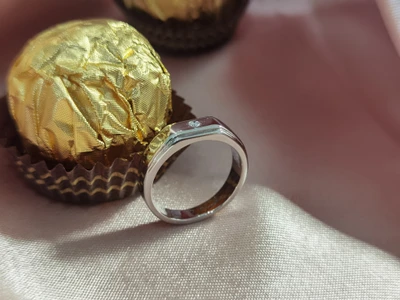 แหวนเพชรผู้ชาย Quentin Signet