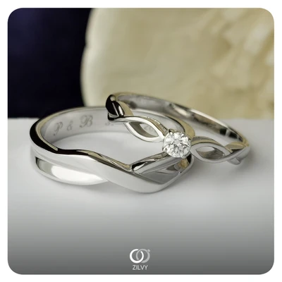 แหวนเพชรผู้ชาย Hadley Twist