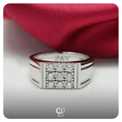 แหวนเพชรผู้ชาย Drake Cluster