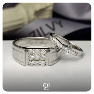 แหวนเพชรผู้ชาย Beckett Cluster