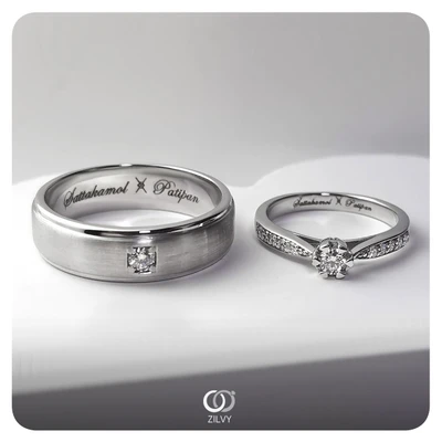 แหวนเพชรผู้ชาย Saxon Horizon