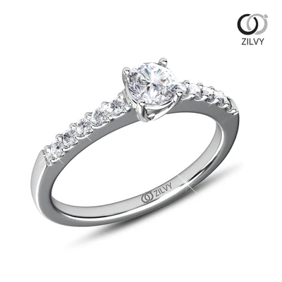 แหวนเพชร Gemma Flanked