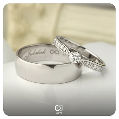 แหวนเพชร Claire Flanked