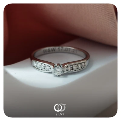 แหวนเพชร Isadora Flanked