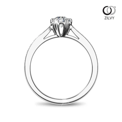 แหวนเพชร Winona Flanked