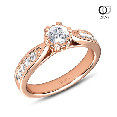 แหวนเพชร Winona Flanked