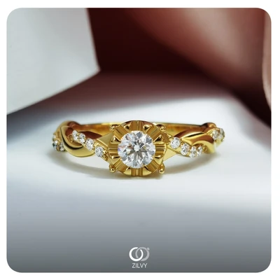 แหวนเพชร Maia Twist