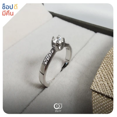 แหวนเพชร Josette Flanked