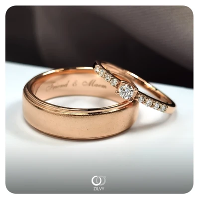 แหวนเพชร Elise Pavé