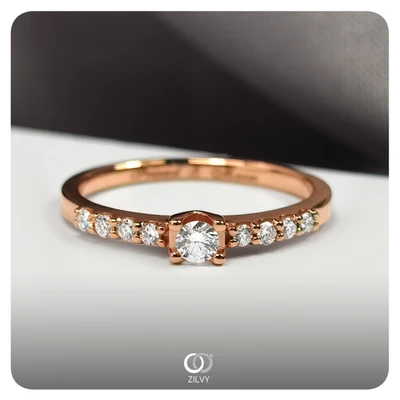 แหวนเพชร Elise Pavé