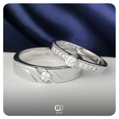 แหวนเพชร Venetia Flanked