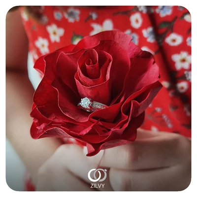 แหวนเพชร Brielle Flanked