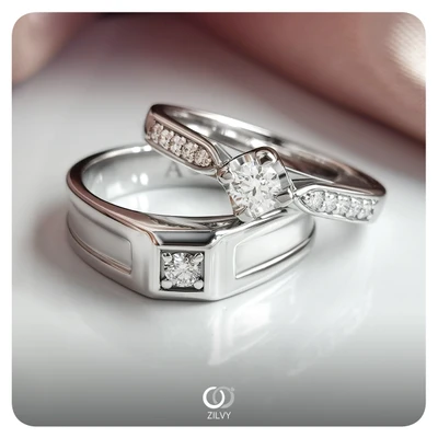 แหวนเพชร Amelie Flanked