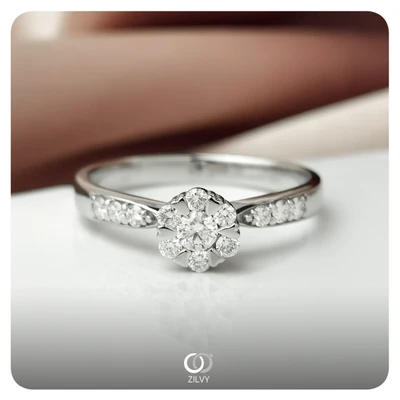 แหวนเพชร Stella Cluster