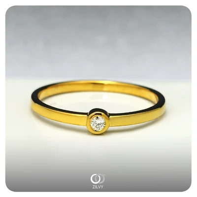 แหวนเพชร Calla Bezel