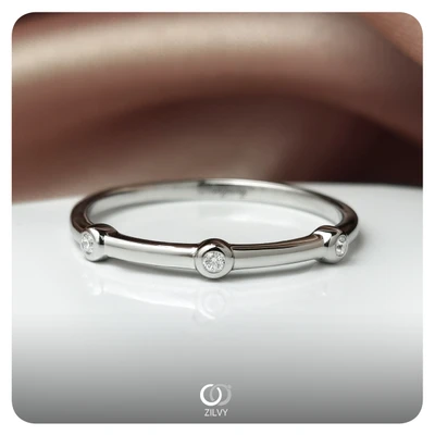 แหวนเพชร Mila Band