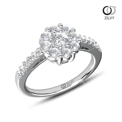 แหวนเพชร Juliette Cluster