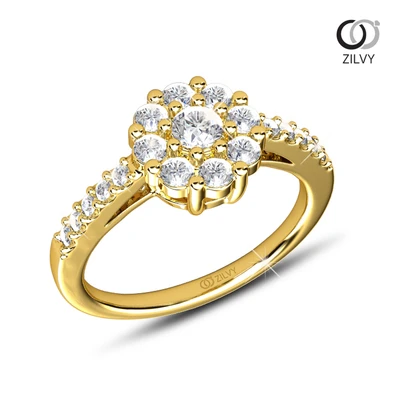 แหวนเพชร Juliette Cluster