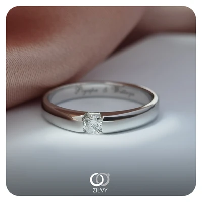 แหวนเพชร Margaux Bezel