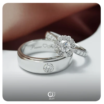 แหวนเพชร Nadine Cluster