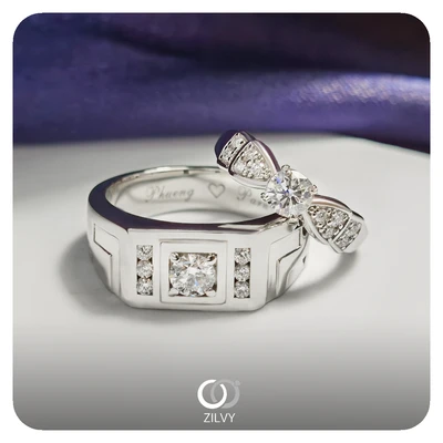 แหวนเพชร Caprice Flanked