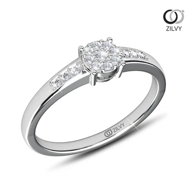 แหวนเพชร Dahlia Cluster