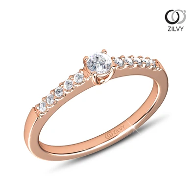 แหวนเพชร Phoebe Flanked