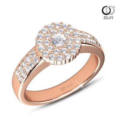 แหวนเพชร Olympe Cluster