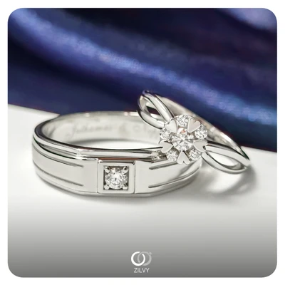 แหวนเพชร Valentina Cluster